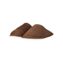 Women home slippers 36-41 brown/white dots