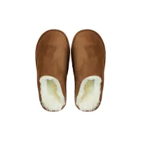 Women home slippers 36-41 brown/white dots