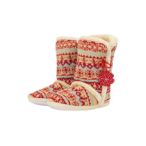 Women home boots 36-41 red