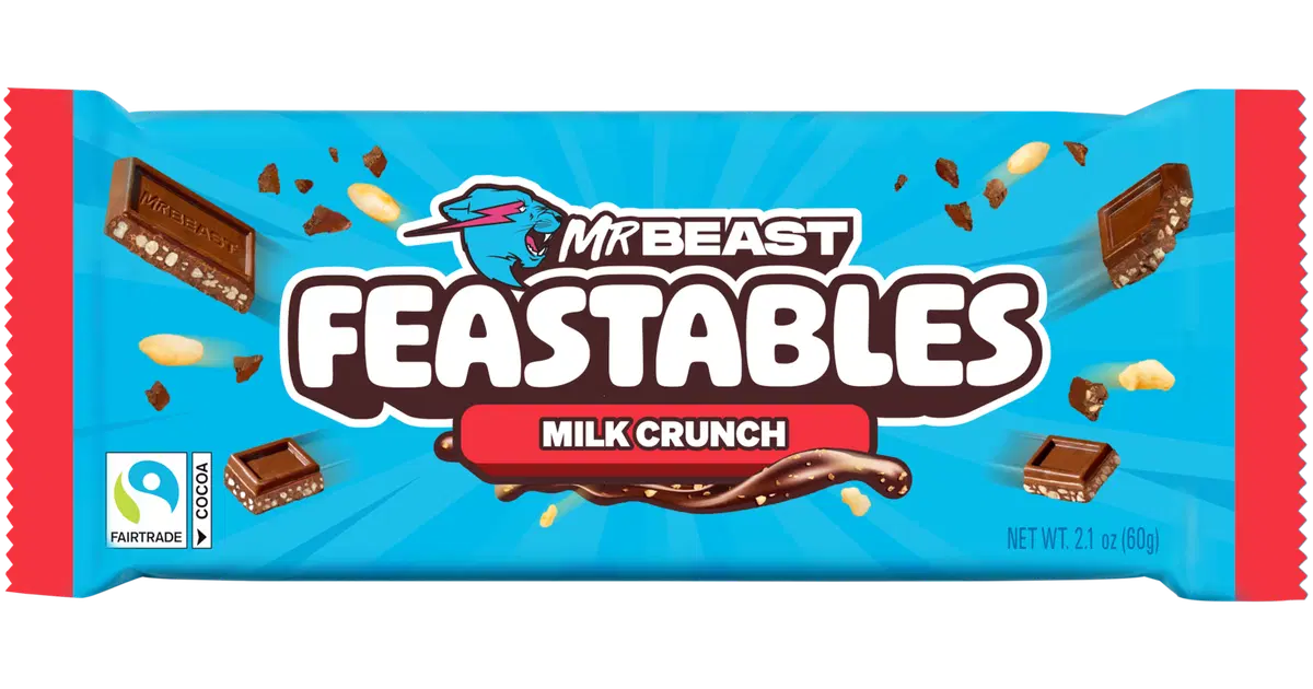MrBeast Feastables Milk Crunch maitosuklaalevy 60g