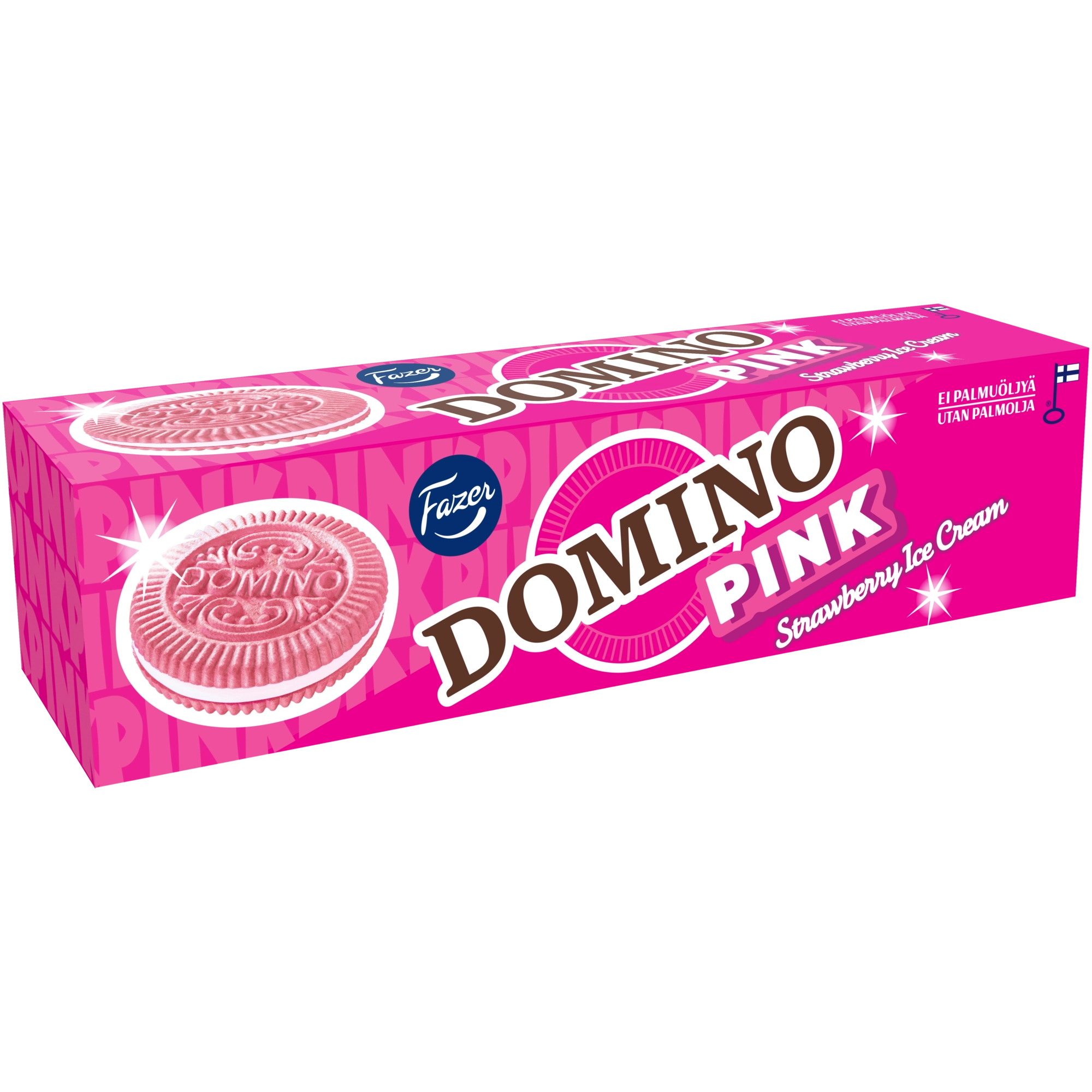 Fazer Domino Pink täytekeksi 175g