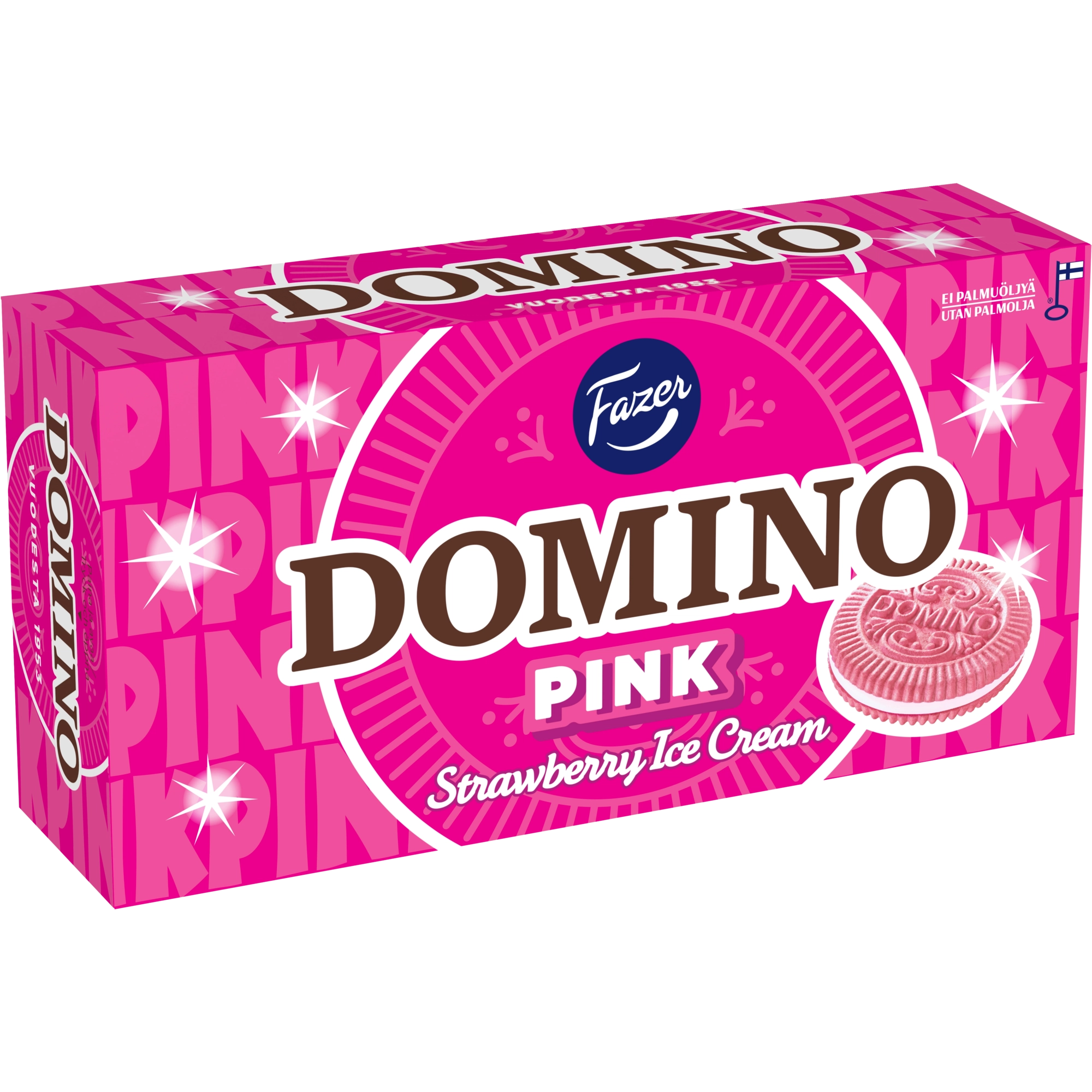 Fazer Domino Pink täytekeksi 350 g