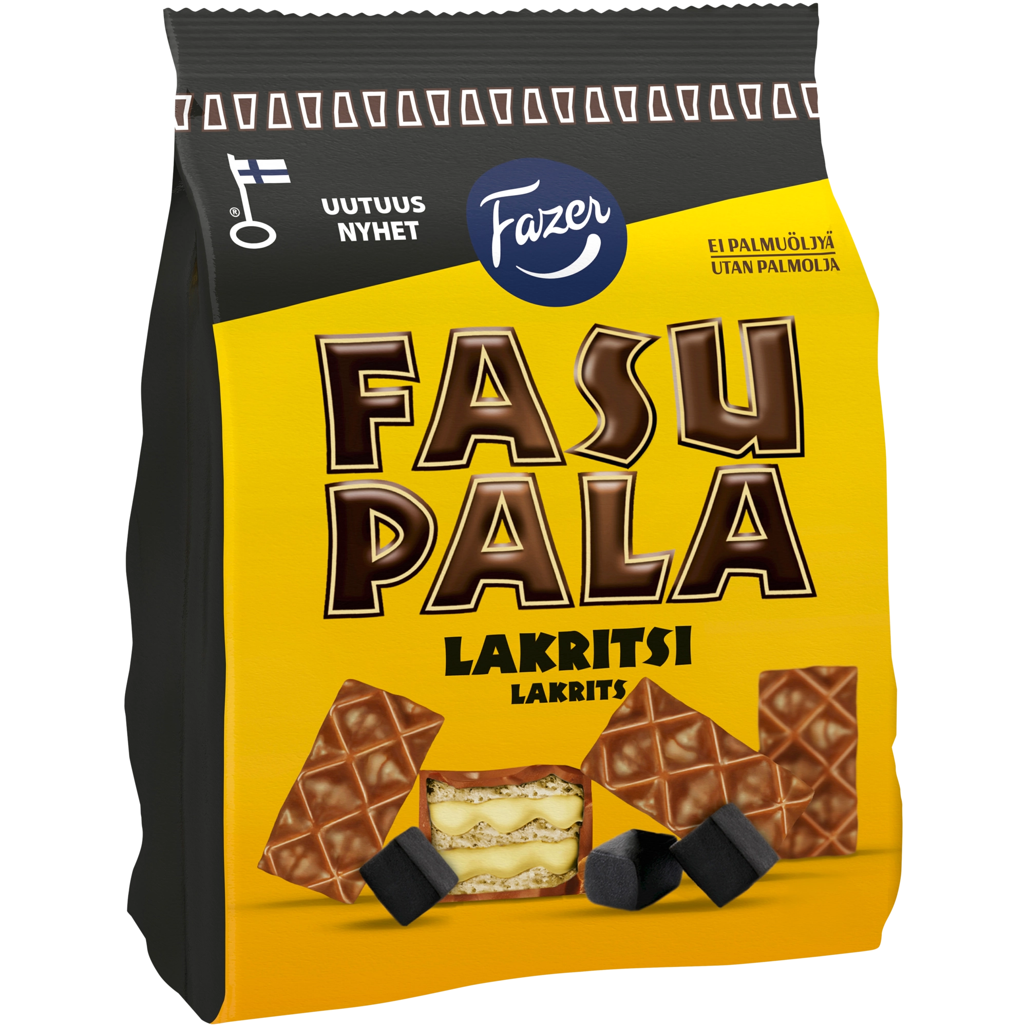 Fazer Fasupala Lakritsi vohvelikeksi 199g