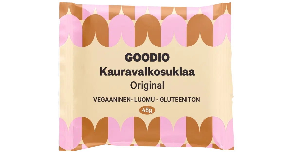 Goodio Kauravalkosuklaa Original luomu 48g