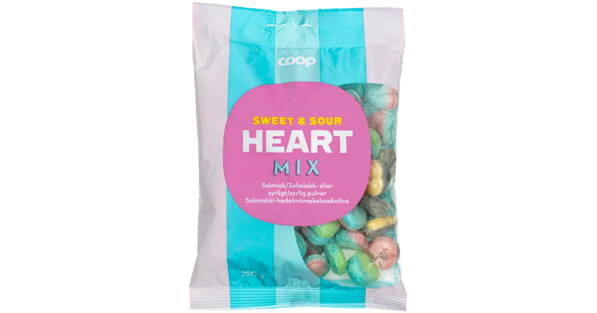 Coop Heart Mix makeissekoitus 250 g