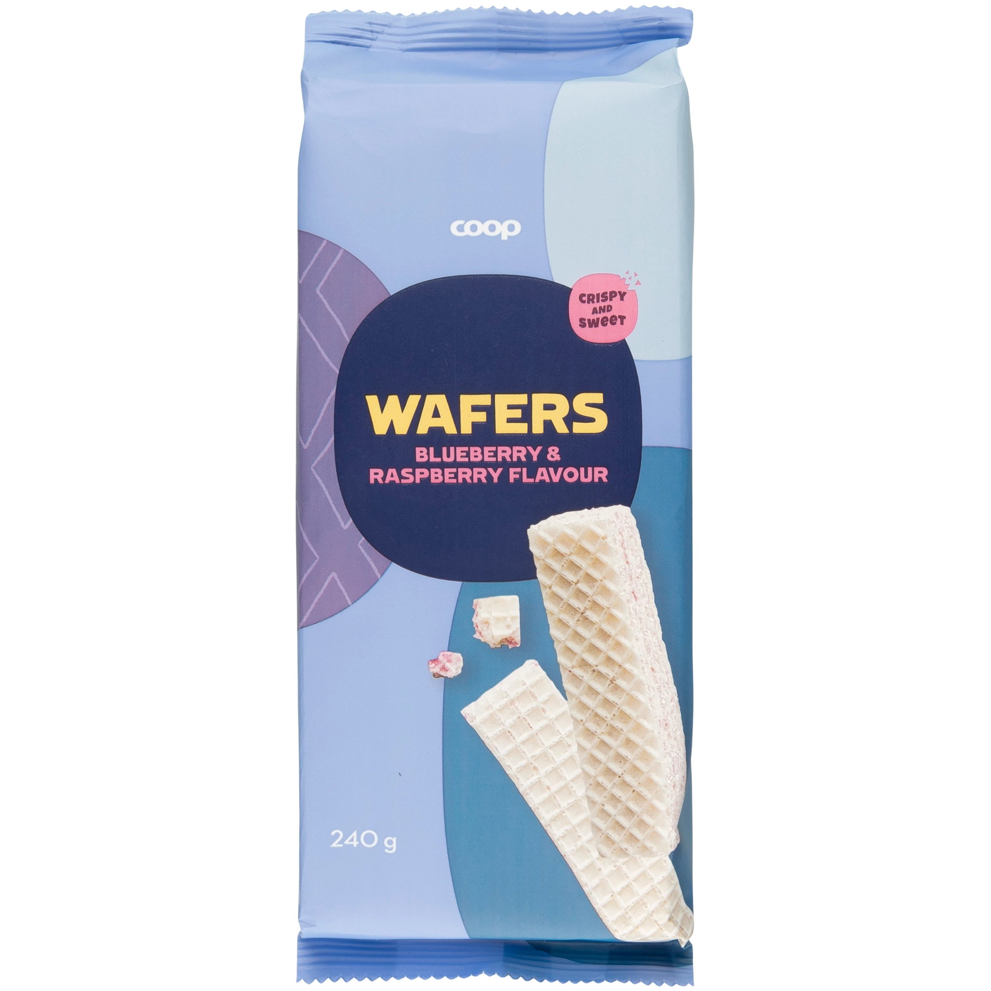 Coop vohvelit mustikka ja vadelma 240 g