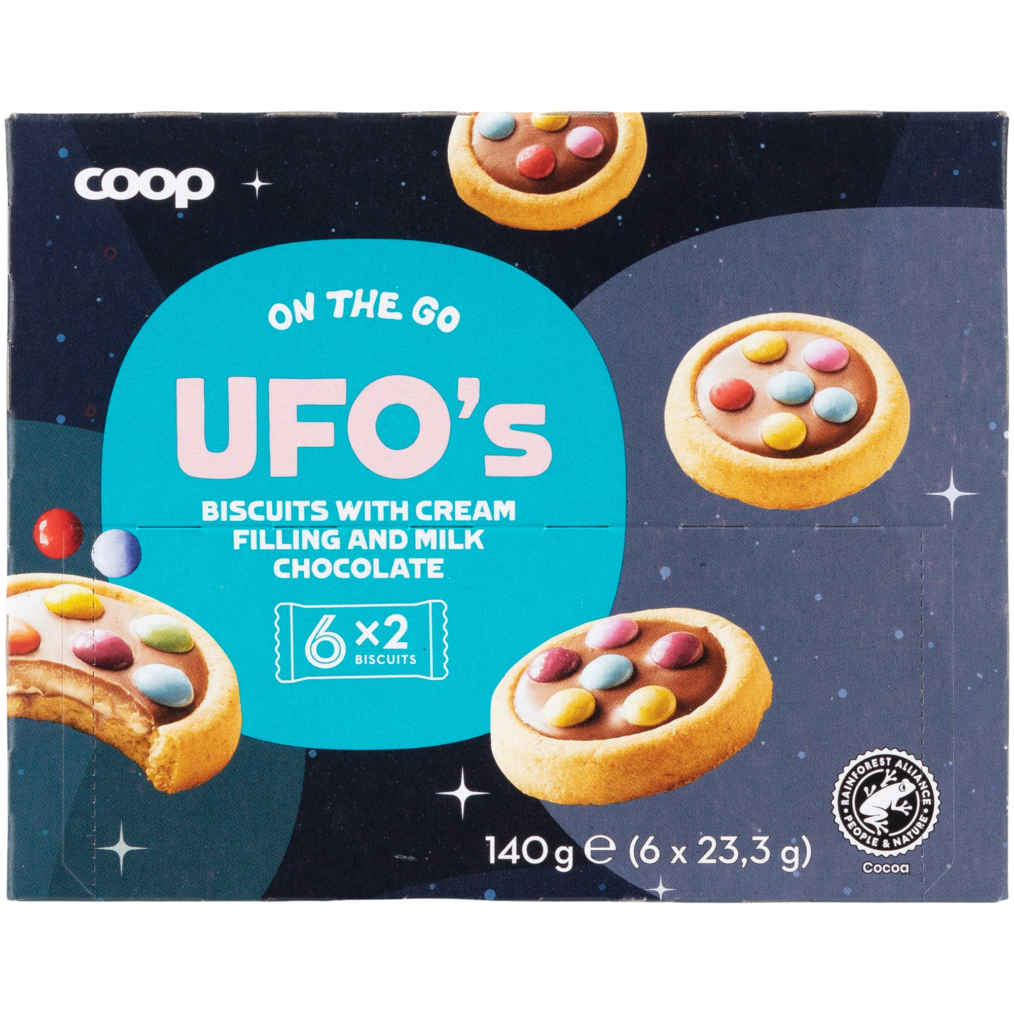 Coop UFO's täytekeksi 140 g