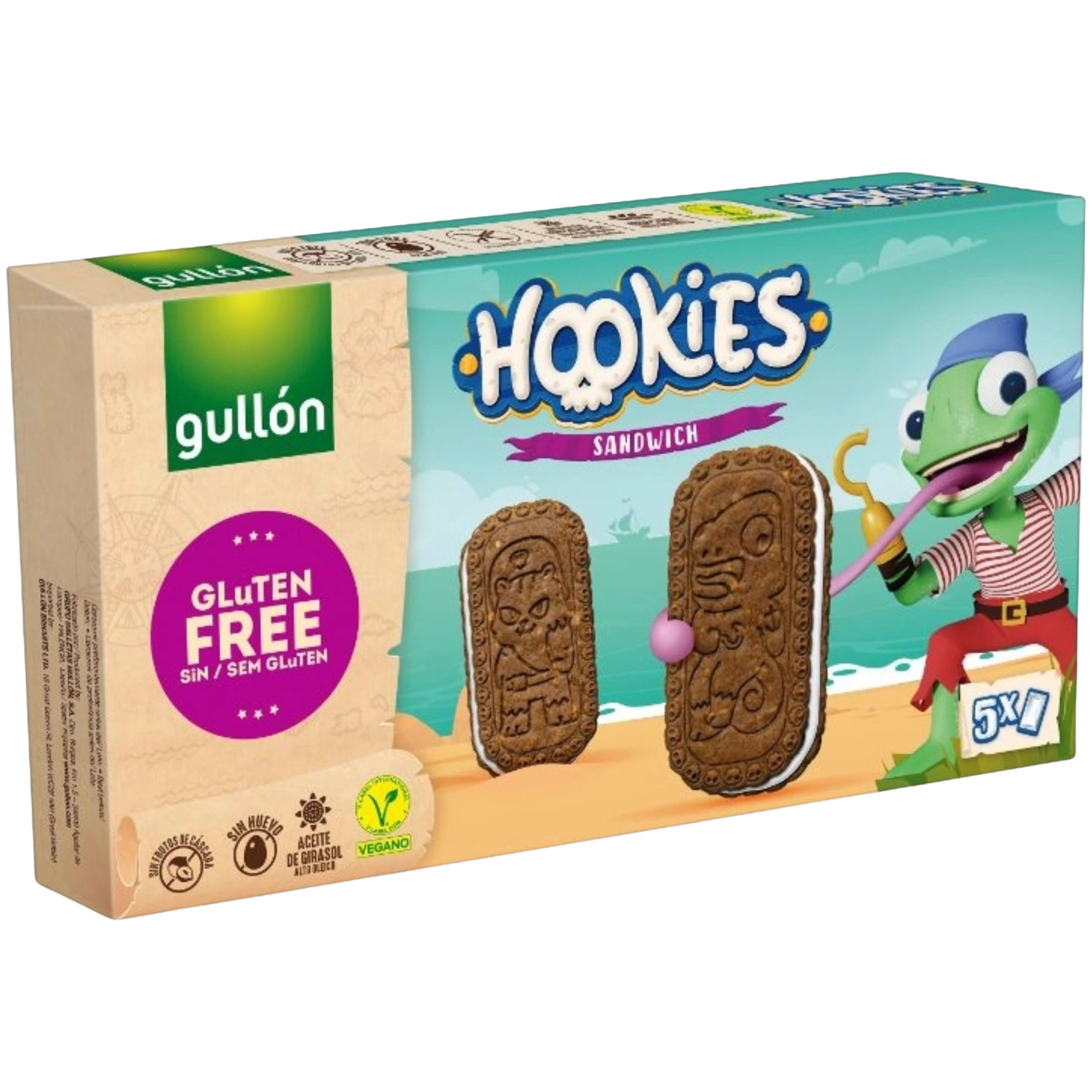 Gullón Hookies täytekeksi 230g Gluteeniton