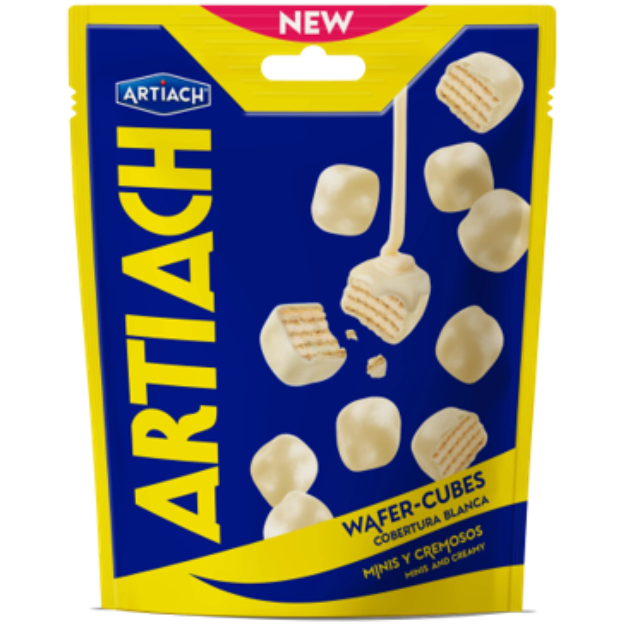 Artiach 110g Cubes valkosuklaavohveli