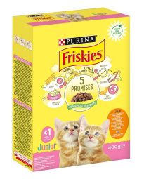 Friskies Junior Cats Chicken, Milk and Vegetables cat food 400g