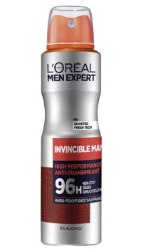 L’Oreal Expert Invincible Men High Performance 96h Deodorant Spray 150ml