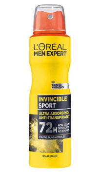 L'Oreal Men Anti-Transpirant Deo Spray Invincible Sport 150ml