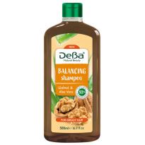 DeBa Hair shampoo with walnut and aloe vera 500ml