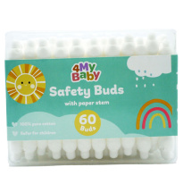 For My Baby Safe Cotton Buds Paper Stem 60Pcs