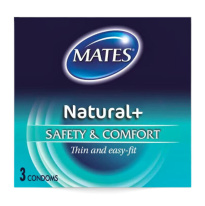 Mates Condoms Natural Plus 3 Pack 