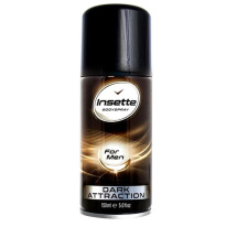 Insette Dark Attraction Mens Deodorant Body Spray 150ml