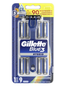 Gillette Blue3 Hybrid Shaver + 9 Replace