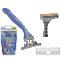 Shaving set 3pcs blue