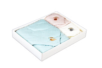 TEXTILE BOUTIQUE Gift set of towels in a box 70x140cm 1 pc., 35x70cm 1 pcs., 35x35cm 1 pcs.
