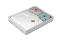 TEXTILE BOUTIQUE Gift set of towels in a box 70x140cm 1 pc., 35x70cm 1 pcs., 35x35cm 1 pcs.
