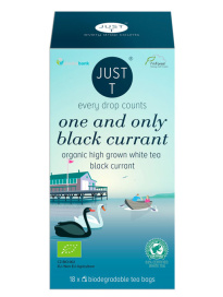 Just T organic one and only black blackcurrant white tea 18ps