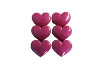 Laundry boys, heart 6 pcs 