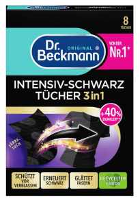 Dr. Beckmann Color Wipes Intensive Black 3-in-1, 8 pieces