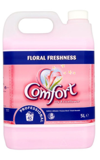 Comfort fabric softener lily & rice flower 5l