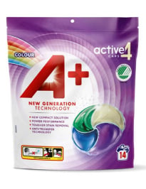 A+ Active4 Color Liquid laundry tablets 14pcs 
