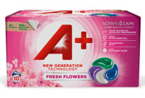 A+ Active4 Caps Fresh Flowers laundry detergent capsules 10pcs