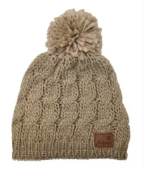 Women Beanie with tassel multicolor, one size
