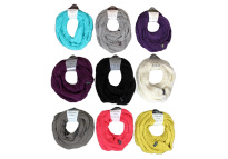 Winter tube scarf gray