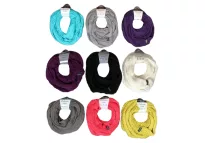 Winter tube scarf gray