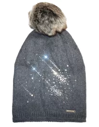 Women's beanie with rhinestones_multicolor 