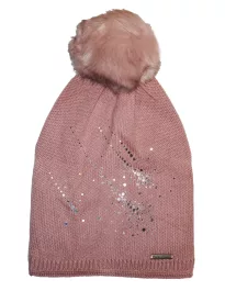 Women's beanie with rhinestones_multicolor 