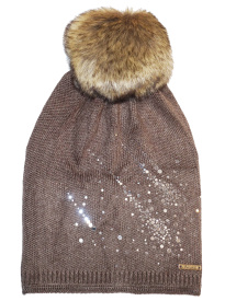 Women's beanie with rhinestones_multicolor