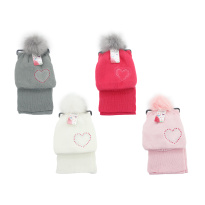 Kids winter hat+ scarf set