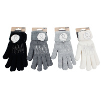 Women's gloves multicolored 1 pair
