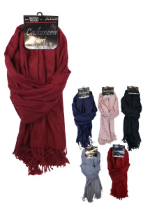 Cashmere scarf multicolored 1 pc