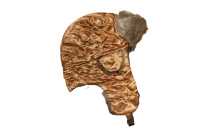 Fur hat with satin 100% Polyester