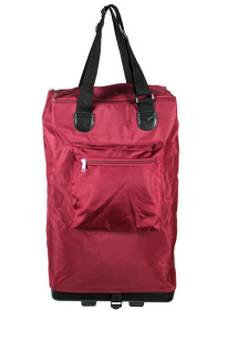 Shopping bag hard base, red 1 pc