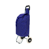 Shopping cart Dots brown/blue