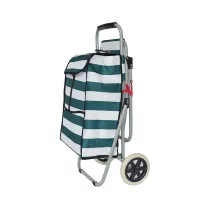 Alezar 2 in 1 Trolley+Chair Green/White 88*60*41 cm