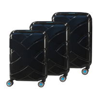 Alezar Advances Travel Bag Set Bright Black/Blue (20