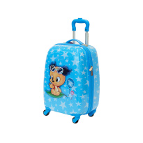 Alezar Kid's Travel Bag Blue (4 wheels) 18