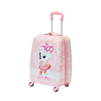Alezar Kid's Travel Bag Pink (4 wheels) 18