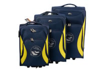 Alezar Star Travel Bag Set Blue/Yellow (20