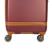 Alezar Lux Spirit Travel Bag Set Brown/Burgundy (20