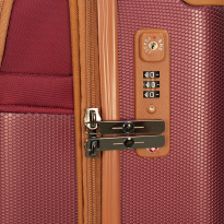 Alezar Lux Spirit Travel Bag Brown/Burgundy 24