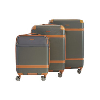 Alezar Lux Spirit Travel Bag Set Gray/Brown (20